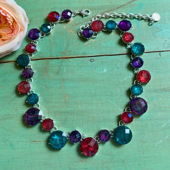 🔥Fabulous Dana BuchmanJewel Tone Necklace - American Designer Bill Blass NWOT - Picture 5 of 10